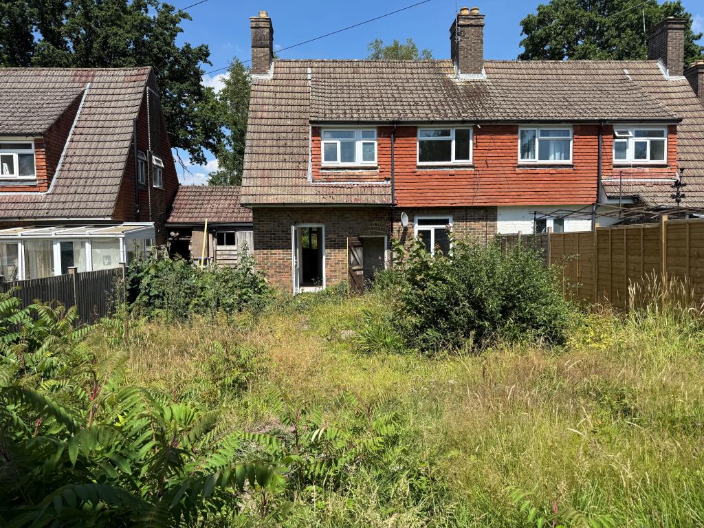 Lot: 170 - SEMI-DETACHED HOUSE IN NEED OF UPDATING - Garden